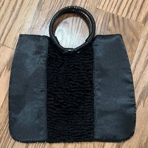 Black Satin and Bag